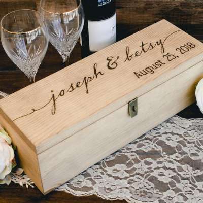 Handmade Wooden Gift Box Custom Wine Box Wooden Packaging Boxes